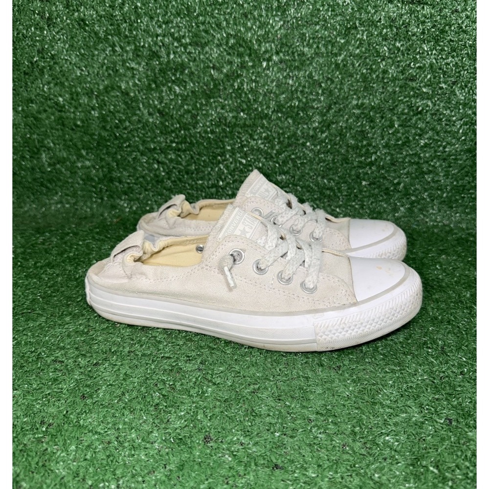 Converse All Star Chuck Taylor Shoreline Women's Size 7 Slip On Shoes Light Gray